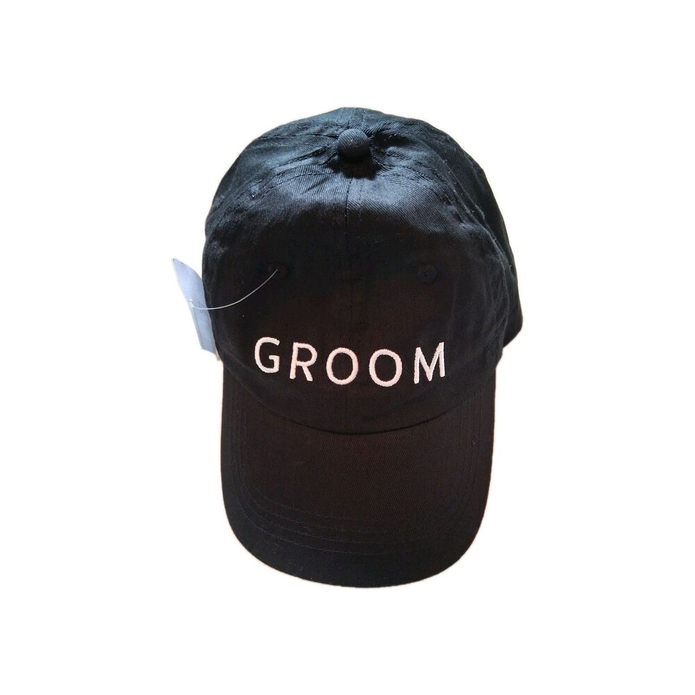 Groom‎ Hat Bachelor Party Celebration Marriage Dad Black David's Bridal NWT